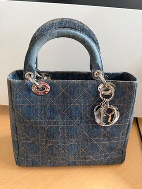 Dior Denim Lady Dior Handbag